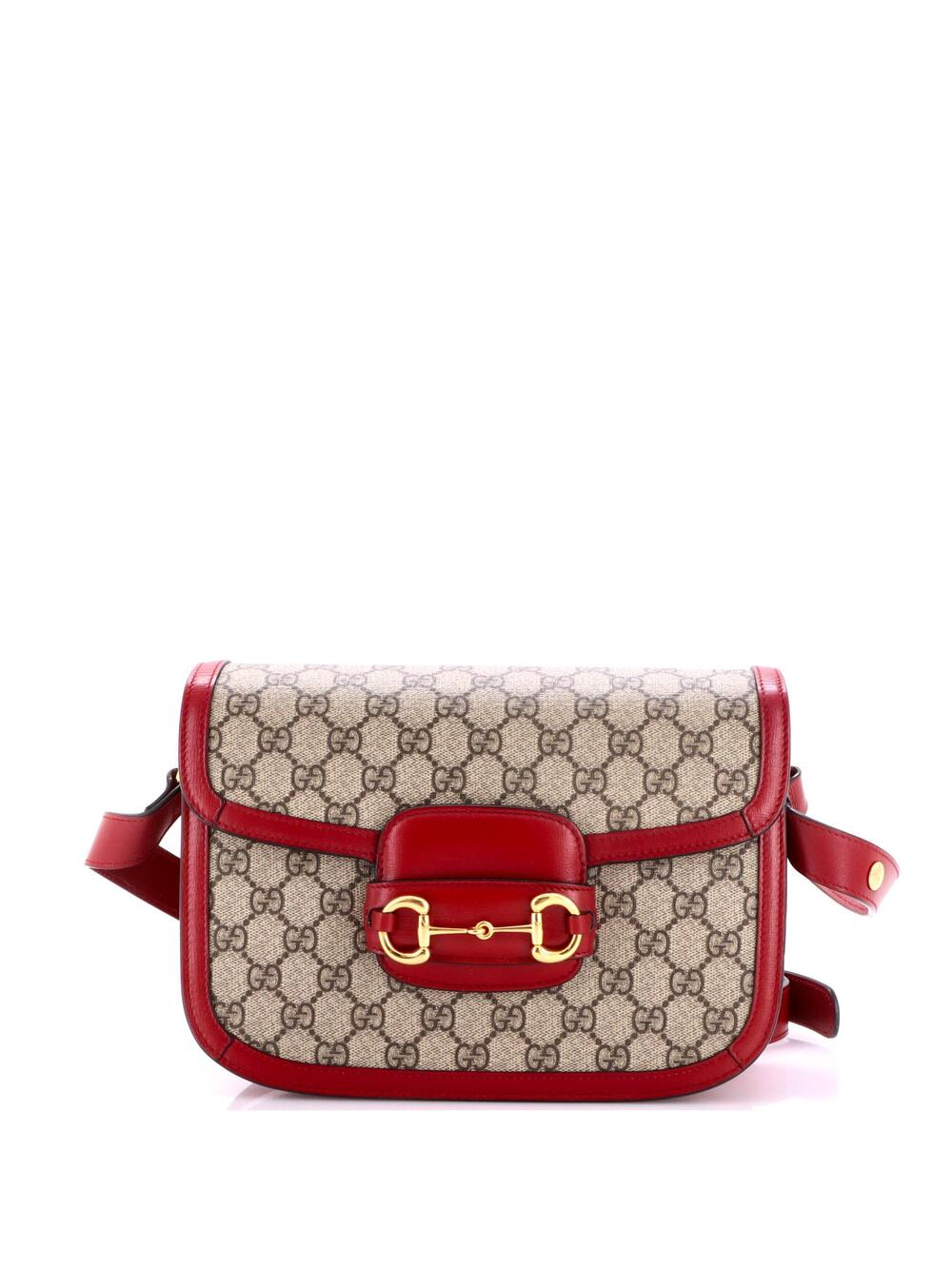Gucci Horsebit Shoulder Bag Gg Coated #347938G21B
